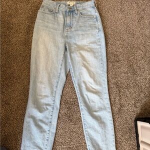 Madewell curvy straight jeans